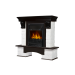 Портал Firelight Forte Classic камень белый, шпон темный дуб