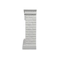 Портал Firelight Bricks 25 камень белый, белая эмаль