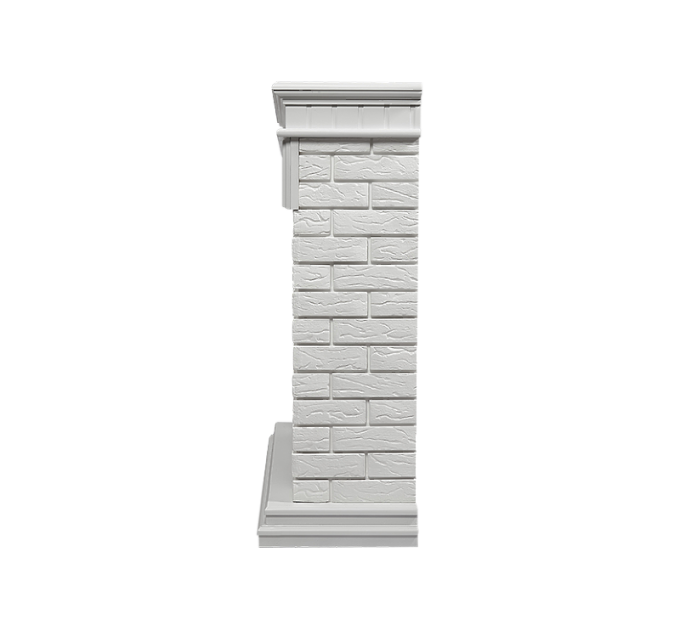 Портал Firelight Bricks 30 камень белый, белая эмаль