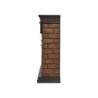Портал Firelight Bricks Wood 25 камень темный, шпон венге