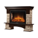 Портал Firelight Forte Wood 30 камень коричневый, шпон темный дуб