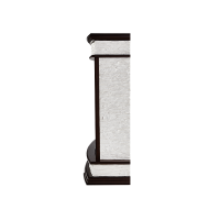 Портал Firelight Scala Classic камень сланец скалистый белый, шпон тёмный дуб